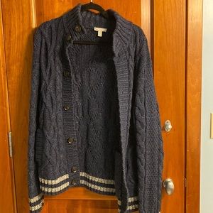 Womens navy and grey GAP cardigan. Size medium.